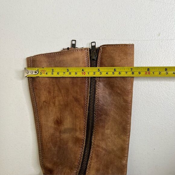 Bed Stu Cobbler Series Brown Distressed Leather Gogo Moto Riding Boots Women 9 - Picture 16 of 16